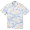 Reyn Spooner Paradise Calling Classic Fit Short Sleeve Button-down Shirt In White