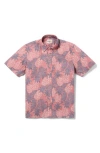 Reyn Spooner Piña Colada Classic Fit Short Sleeve Button-down Shirt In Dusty Cedar