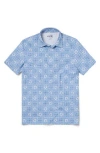 Reyn Spooner Pua Patchwork Aloha Polo In Chambray