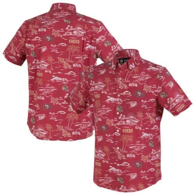 Reyn Spooner Scarlet San Francisco 49ers Kekai Performance Button-down Shirt In Purple