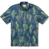 Reyn Spooner Trailing Taro Short Sleeve Cotton Blend Button-down Shirt In Multi