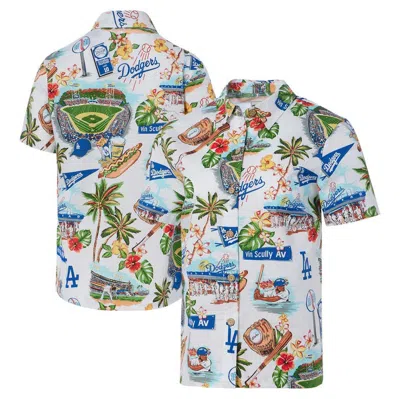 Reyn Spooner White Los Angeles Dodgers Scenic Button-up Shirt