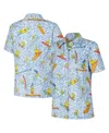 Reyn Spooner Women's Light Blue The Simpsons Cowabunga Relaxed Button-up Shirt In Blue