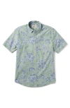 REYN SPOONER X ALFRED SHAHEEN CLASSIC PAREAU TAILORED FIT FLORAL SHORT SLEEVE BUTTON-DOWN SHIRT