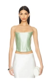 Rezek Studio Star Corset In Wasabi