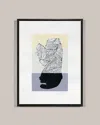 Rfa Fine Art Abstract Linear Pastel Giclee In Grey
