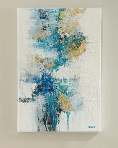 Rfa Fine Art Azure I Original Painting By H. Scott In Multi