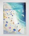 Rfa Fine Art Beach Club Hand-embellished Giclee By Joe Davis In Multi
