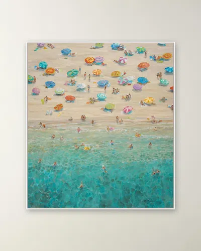 Rfa Fine Art Beach Party Giclee On Gallery-wrapped Canvas By H. Scott In Multi