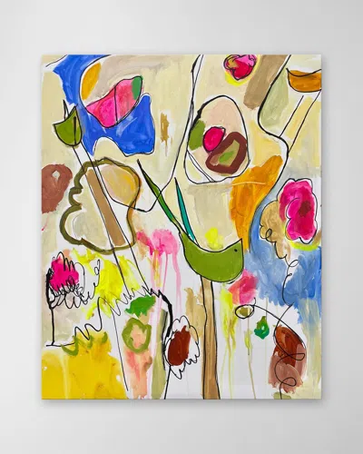 Rfa Fine Art Bird In The Tree Hand-embellished Giclee By Kate Baldock