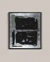 Rfa Fine Art Black & Silver Abstract Giclee Wall Art In Black