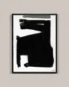 Rfa Fine Art Black & White Abstract Giclee In Black