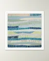 Rfa Fine Art Blue Fence 1 Framed Giclee By H. Scott In Multi