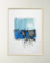 Rfa Fine Art Blue Lines 3 Giclee On Paper By Robert Robinson In Multi