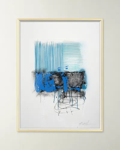 Rfa Fine Art Blue Lines 3 Giclee On Paper By Robert Robinson In Multi