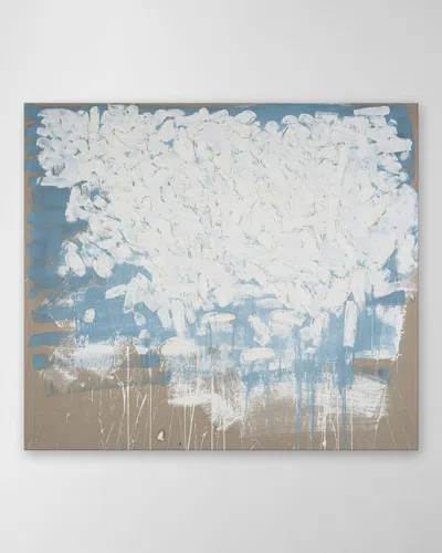 Rfa Fine Art Blue Over White Under White Hand-embellished Giclee By Robert Robinson