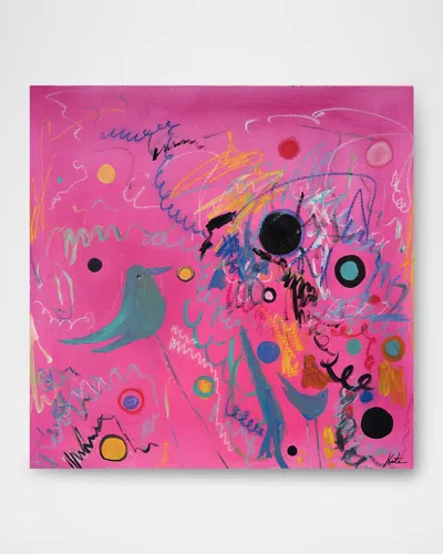 Rfa Fine Art Caught In The Nest Hand-embellished Giclee By Kate Baldock