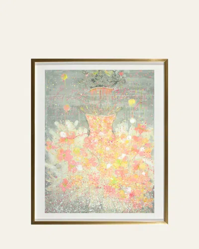 Rfa Fine Art Champagne Rose Giclee By Lenore Gimpert In Multi