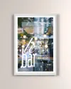 Rfa Fine Art Chicago, Le Bar Window Reflection Print In Multi
