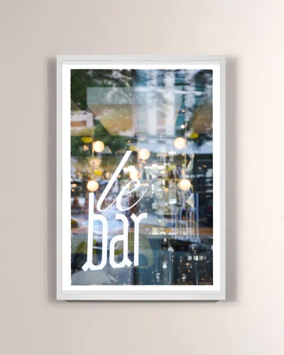 Rfa Fine Art Chicago, Le Bar Window Reflection Print In Multi