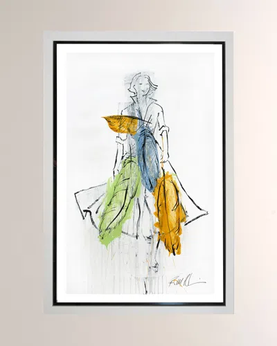 Rfa Fine Art City Woman Iii Giclee Art In Multi