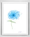 Rfa Fine Art Floral - Scribble Flower Giclee By Robert Robinson In Multi