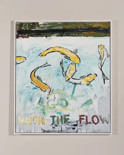 Rfa Fine Art Go With The Flow Giclee Art In Multi