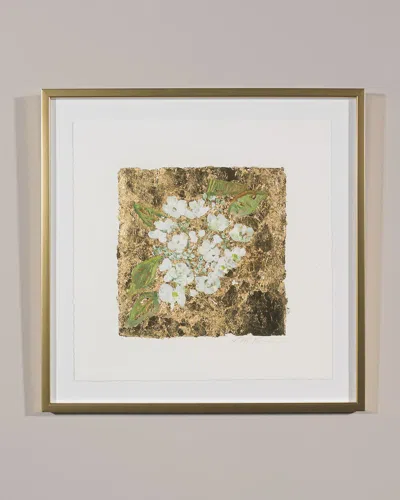 Rfa Fine Art Gold And Hydrangea Print Art By Robert Robinson In Multi