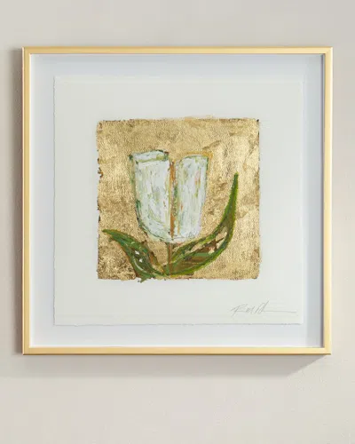 Rfa Fine Art Gold And Tulips Giclee On Paper Wall Art
