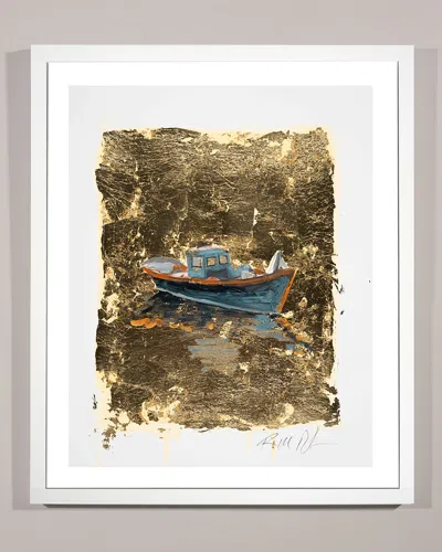 Rfa Fine Art 'gold Coast Boat 1' Wall Art In Multi