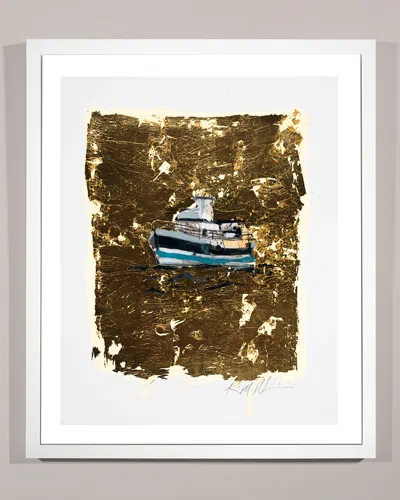 Rfa Fine Art 'gold Coast Boat 2' Wall Art In Multi