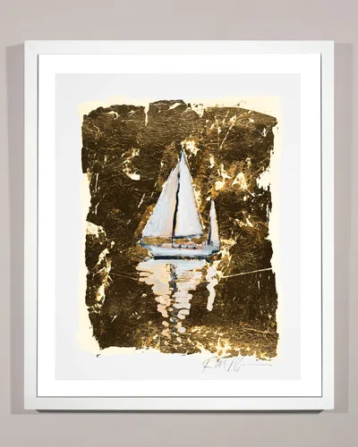 Rfa Fine Art 'gold Coast Boat 4' Wall Art In Multi