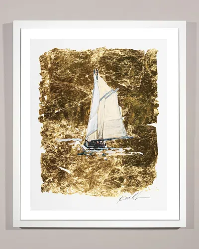 Rfa Fine Art 'gold Coast Boat 5' Wall Art In Multi