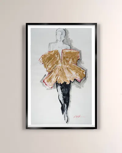 Rfa Fine Art Gold Number Print In Multi