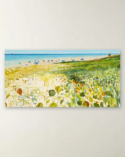 Rfa Fine Art Grape Leaves Hand-embellished Giclee By Joe Davis