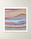 Rfa Fine Art Pink Fence 1 Framed Giclee On Paper By H. Scott In Multi