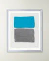 Rfa Fine Art Platinum Sky 3 Framed Acrylic Painting By Deborah Fine In Multi