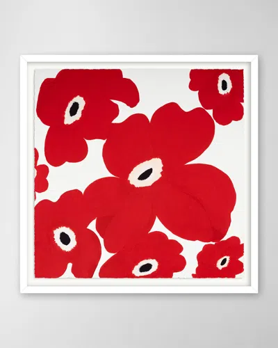 Rfa Fine Art Poppy Dreams Red Hand-embellished Giclee By H. Scott