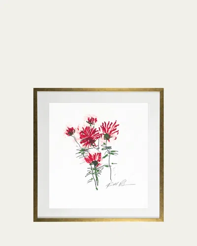 Rfa Fine Art Red Mums - Flower 1 Giclee By Robert Robinson In Multi
