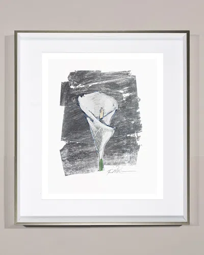 Rfa Fine Art 'silver Flower Calla Lily' Wall Art In Multi