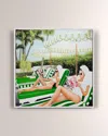 Rfa Fine Art The Colony Pool Giclee In Multi