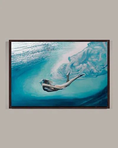 Rfa Fine Art The Swimmer' Wall Art On Canvas In Blue