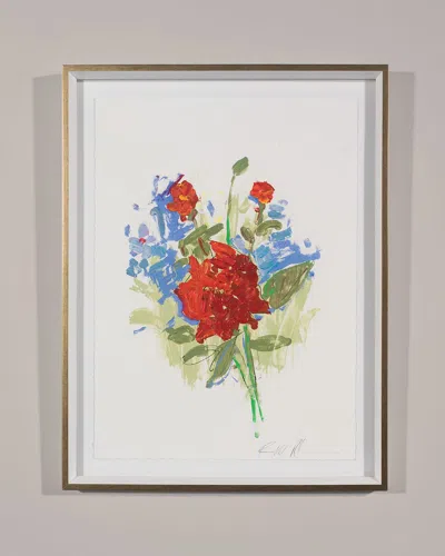Rfa Fine Art White Glove Series - Roses Print Art By Robert Robinson In Multi