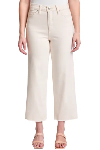 Rfm Chloe High Rise Cropped Wide Leg Jeans In Neutral