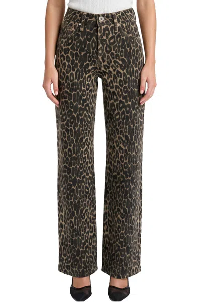 Rfm Chloe High Rise Printed Wide Leg Jeans