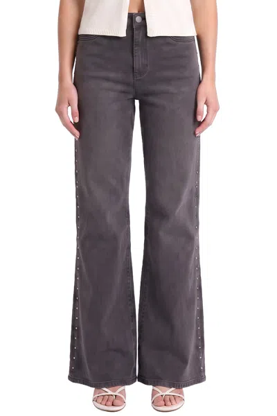 Rfm Chloe Wide Leg With Studs Jeans In 36w