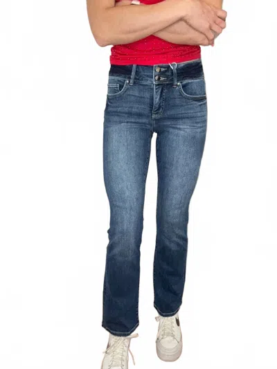 Rfm Denim Mia 2-button Bootcut Jeans In Blue