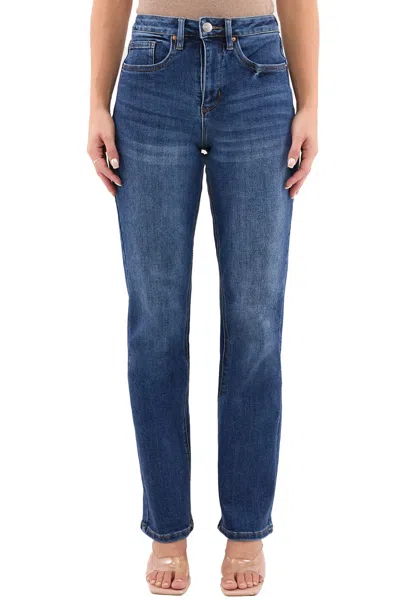 Rfm Dylan High Rise Straight Leg Jeans In Blue