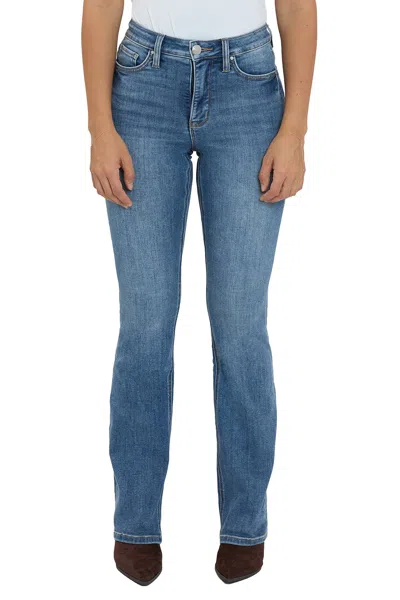 Rfm Mia High Rise Essential Slimmers Bootcut Jeans - Inseam Program In Blue