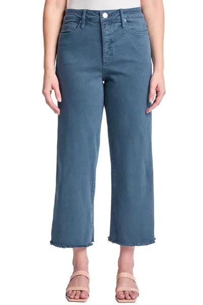 Rfm Plus Chloe High Rise Cropped Wide Leg Jeans In Blue